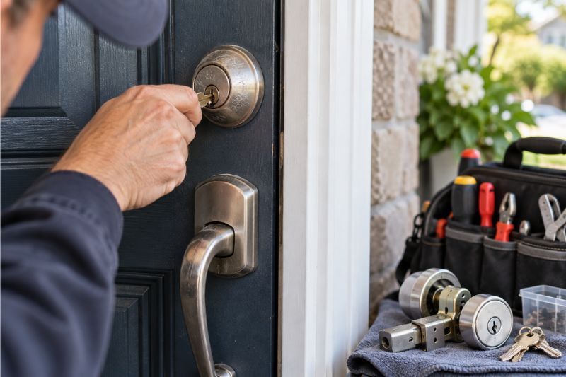 Door Lock Sticking or Hard to Turn